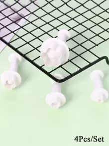 4 piezas molde de flor