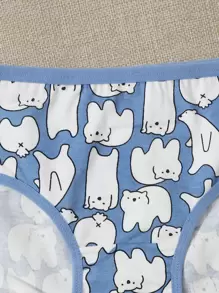 5 piezas set de bragas con dibujos animados - Multicolor - Ver 5