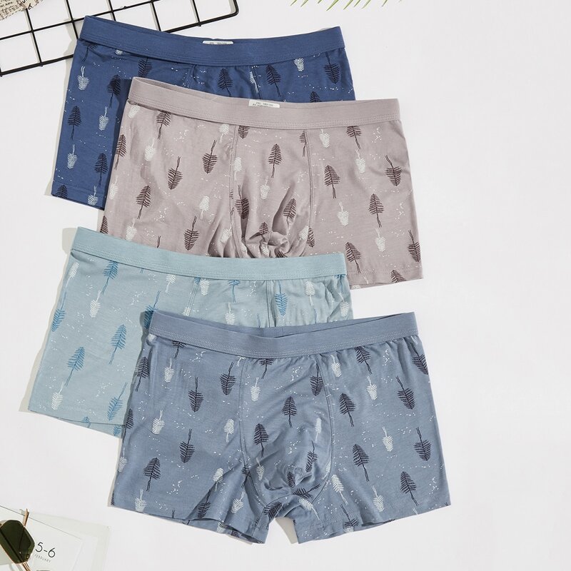 

Guys Allover Plants Print Boxer Briefs, Multicolor