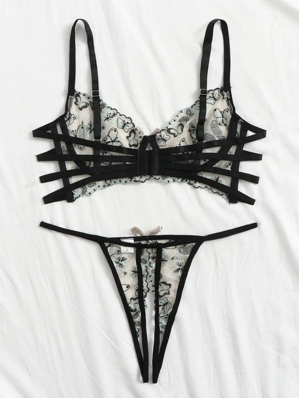 butterfly lingerie set