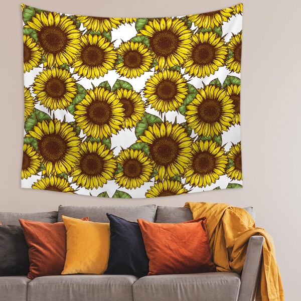 

Sunflower Print Tapestry, Multicolor
