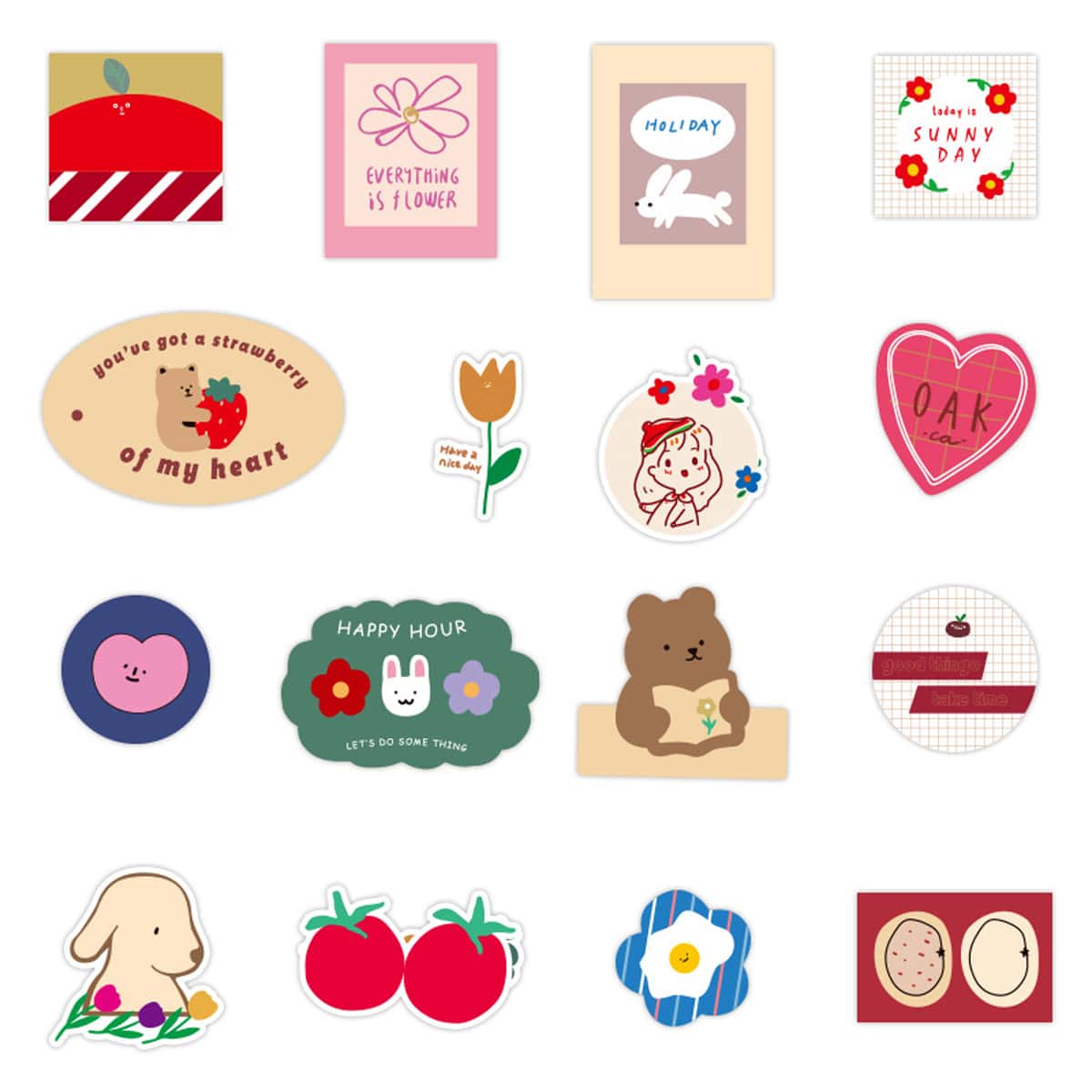 

49pcs Cartoon Sticker, Multicolor