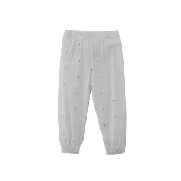 

Toddler Girls Floral Print Pants, White