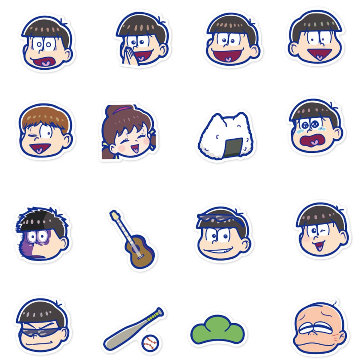 

40pcs Cartoon Figure Sticker, Multicolor