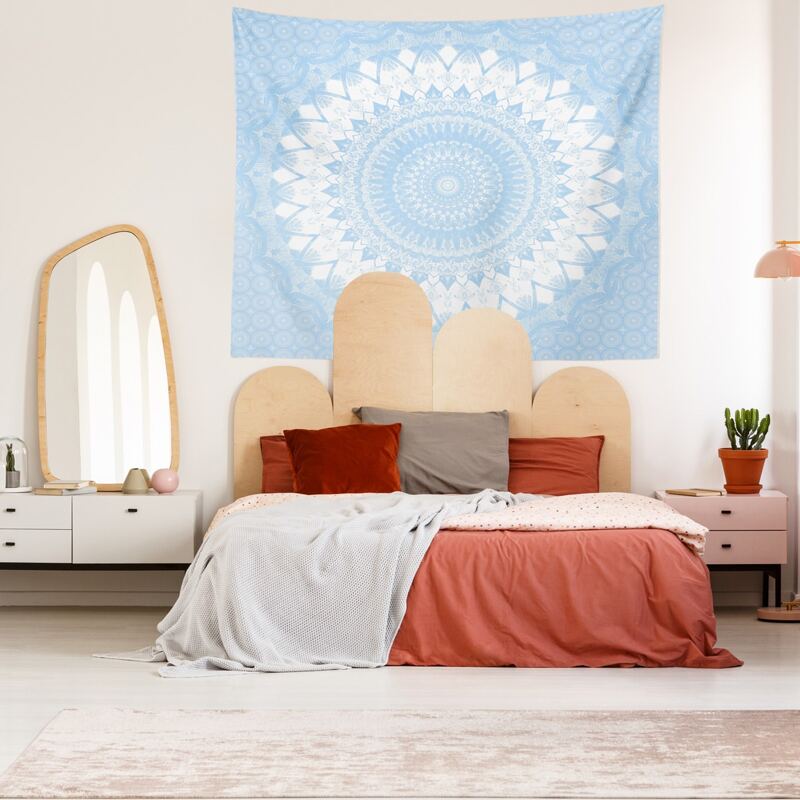 

Mandala Print Tapestry, Multicolor