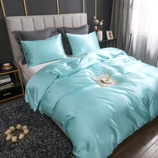 

Solid Bedding Set Without Filler, Blue