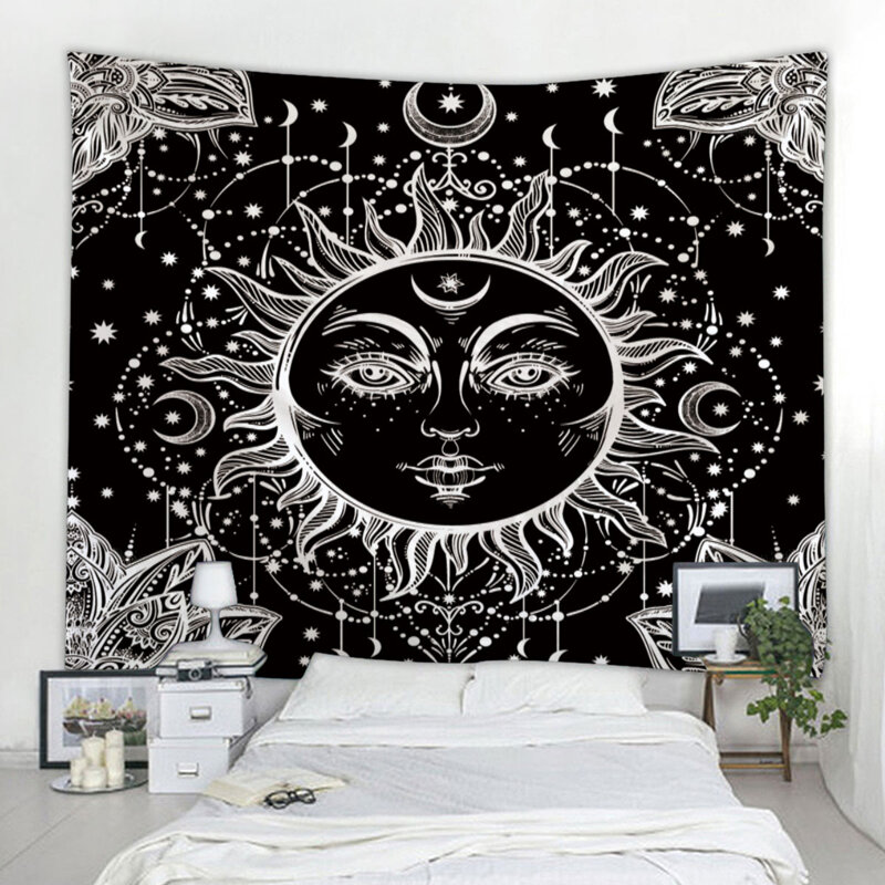 

Sun Print Tapestry, Black and white