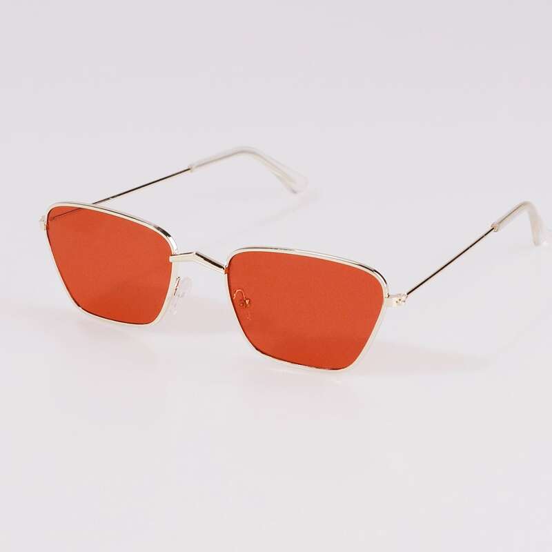 

Square Metal Frame Sunglasses, Burnt orange