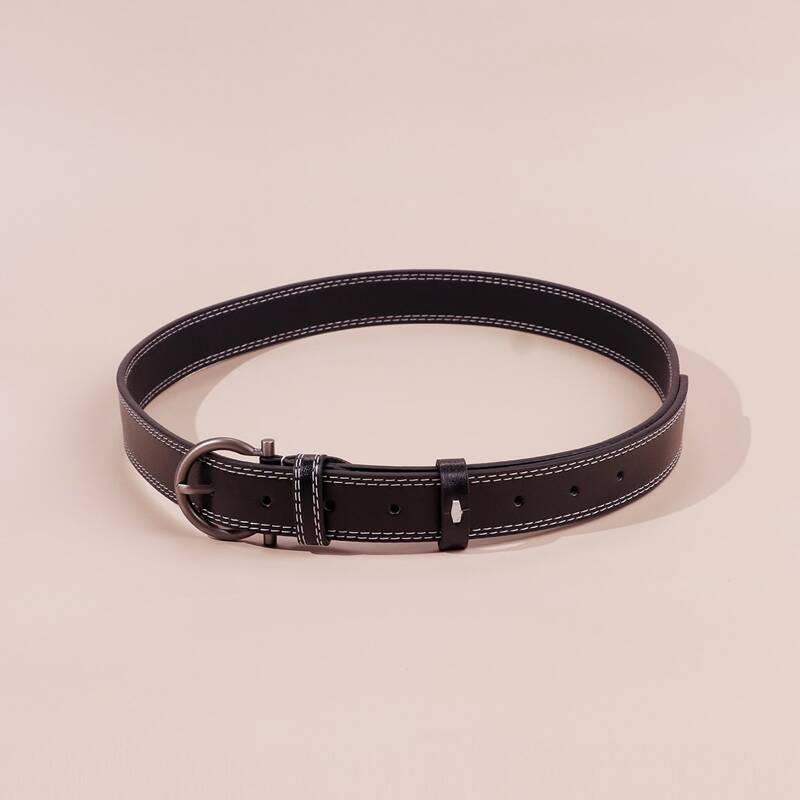 

Seam Buckle Belt, Black