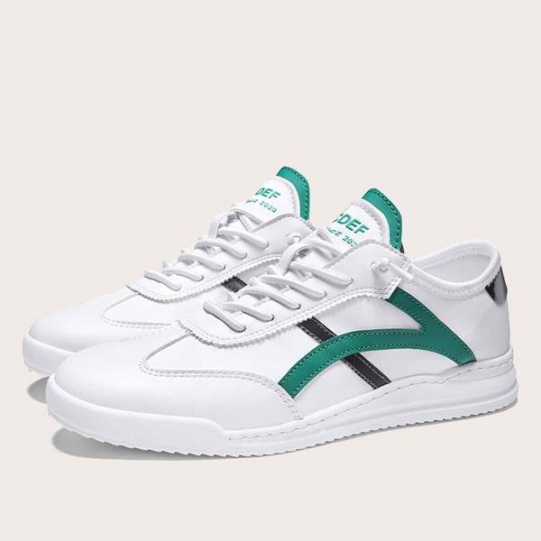 

Men Lace-up Front Skate Shoes, White