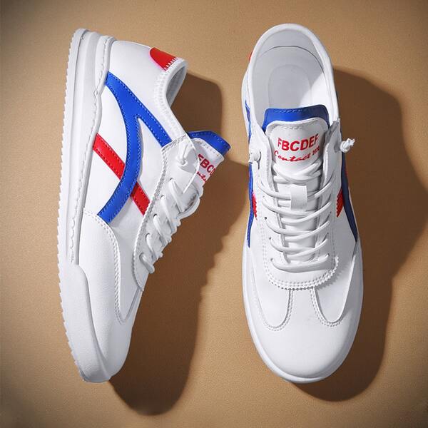 

Men Lace-up Front Skate Shoes, White