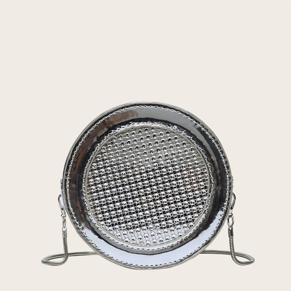 

Сумка со стразами для девочек, Серебряные