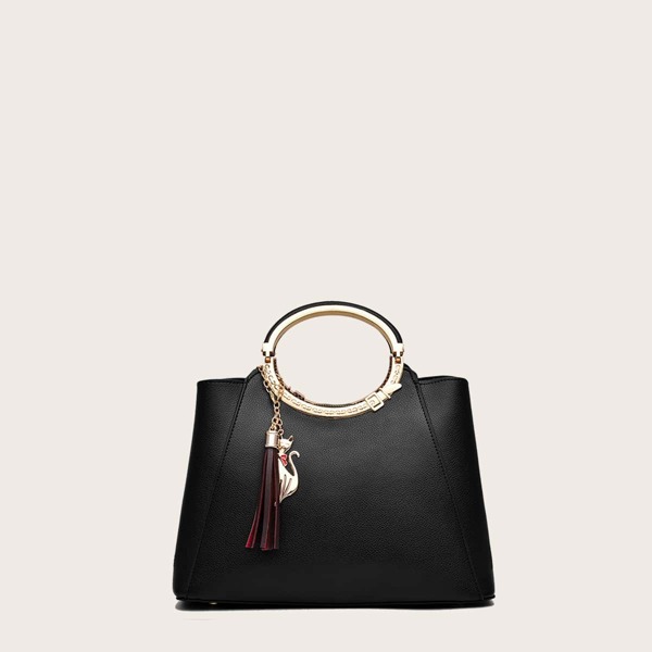 

Сумка с бахромой, Чёрный