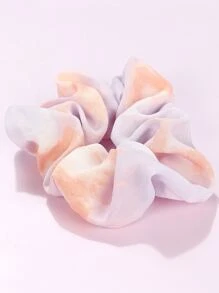 Pastel Tie-Dye Wash Scrunchie Set - 3 Packs - Multicolor - View 4
