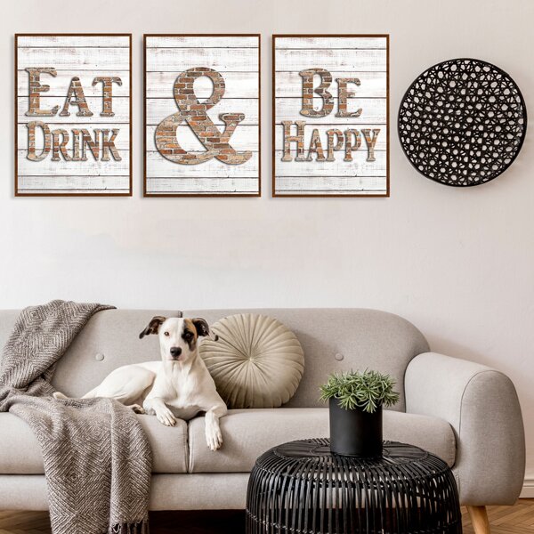 

1pc Letter Graphic Wall Print Without Frame, Multicolor