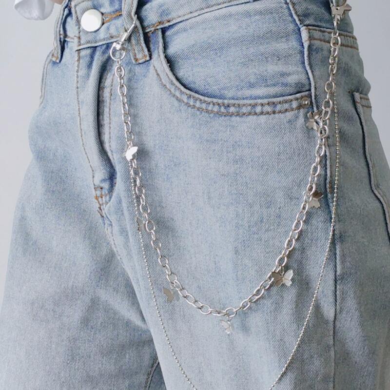 

Butterfly Waist Chain Belt, Silver