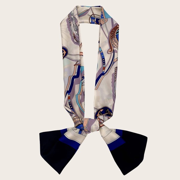 

Anchor Pattern Scarf, Multicolor