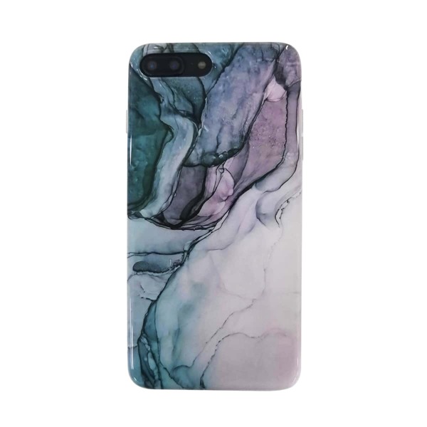 

1pc Marble Print iPhone Case, Multicolor