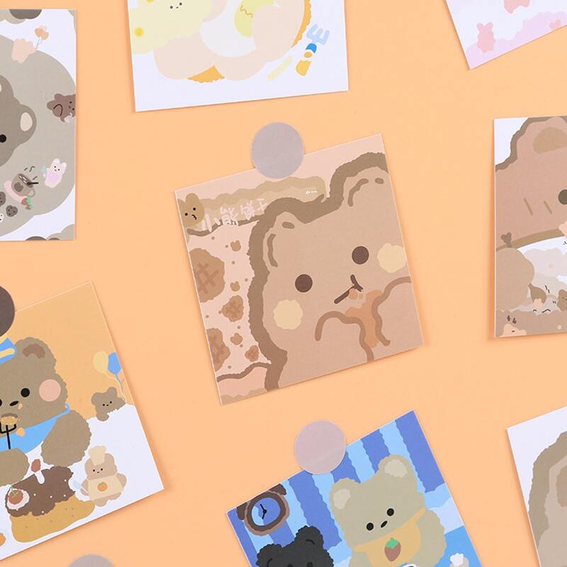 

9sheets Cartoon Bear Postcard, Multicolor