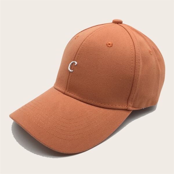 

Letter Embroidered Baseball Cap, Orange