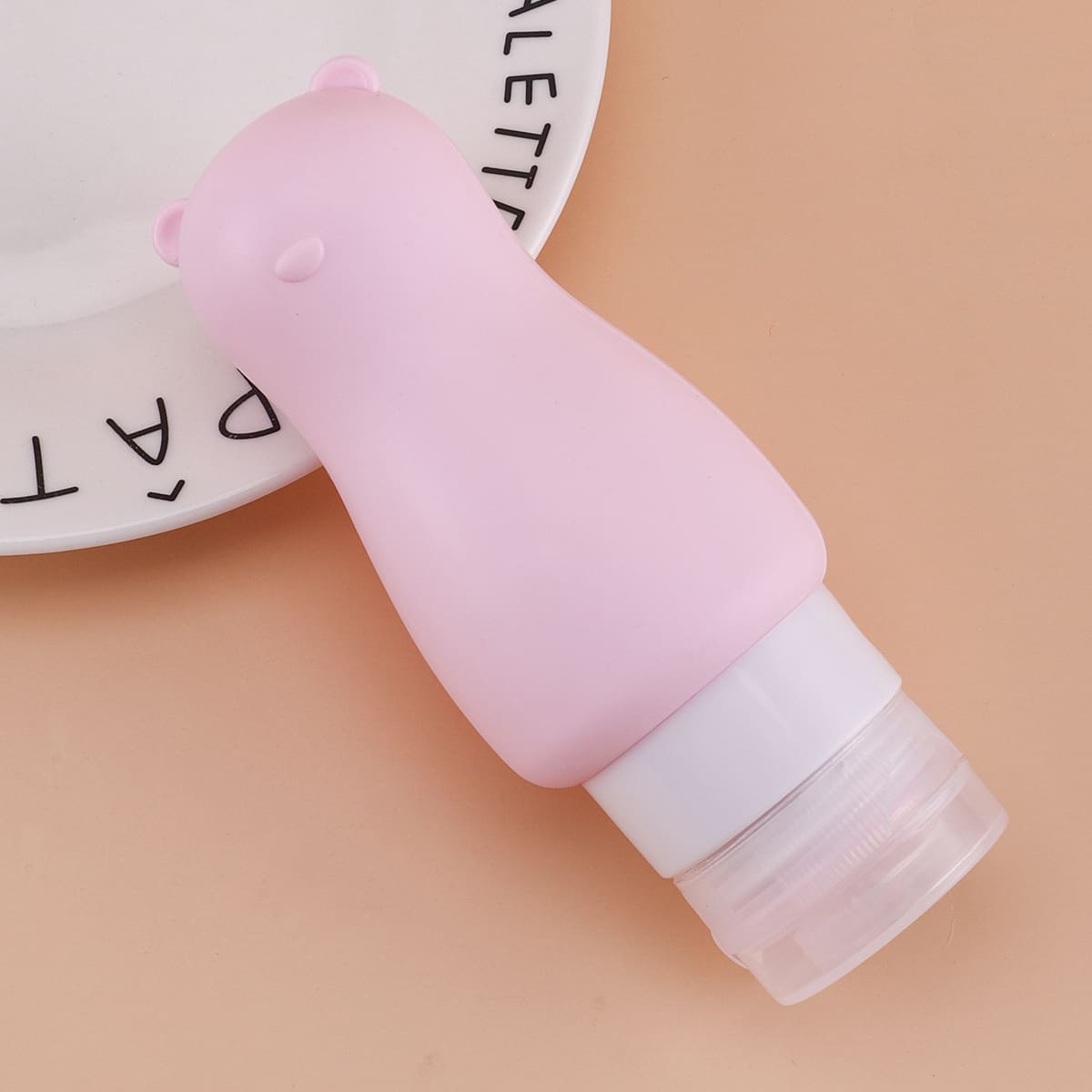

1pc Silicone Travel Spray Bottle, Pink