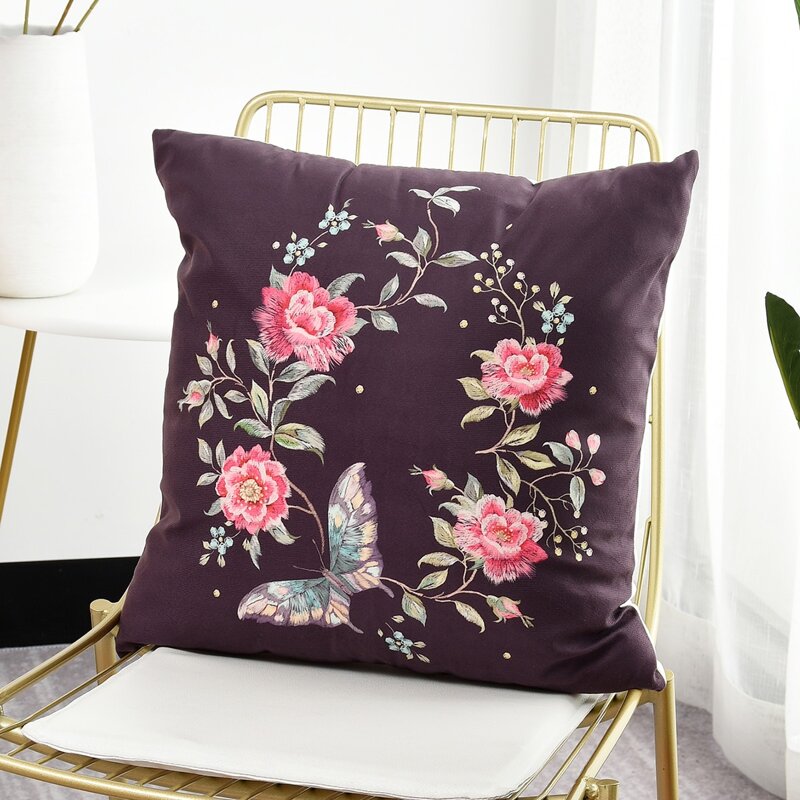 

Floral Pattern Cushion Cover Without Filler, Multicolor