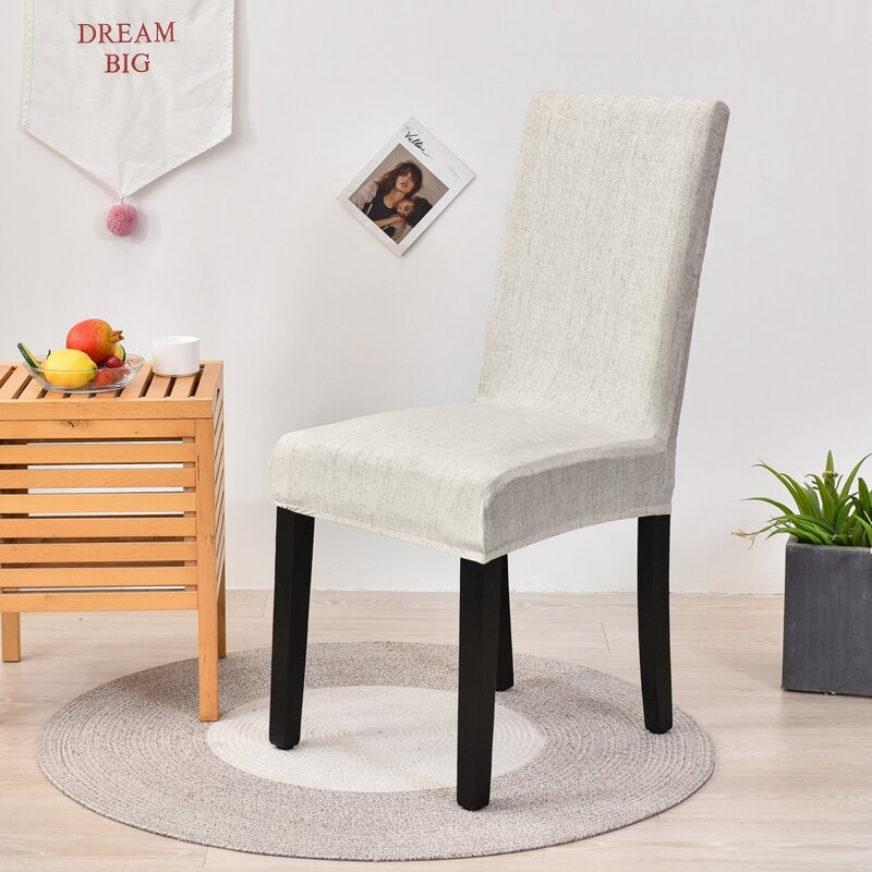 

Solid Stretchy Chair Cover, Light grey