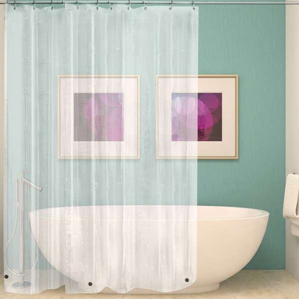 

Clear Shower Curtain With 12hooks