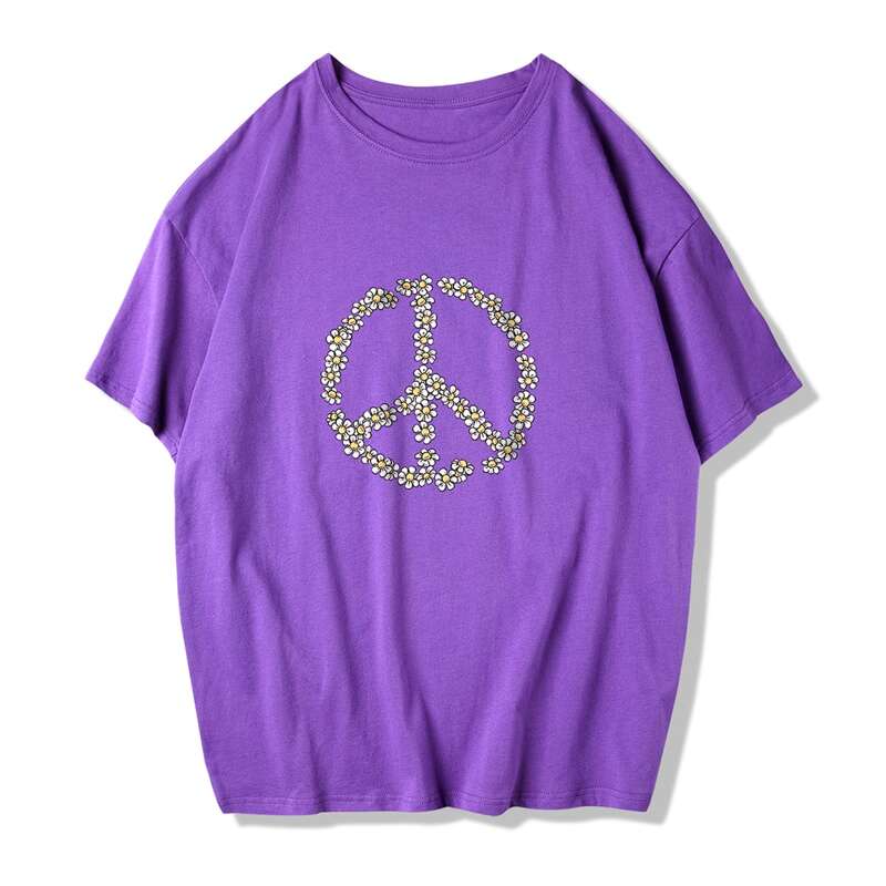 

Guys Flower Graphic Tee, Violet purple