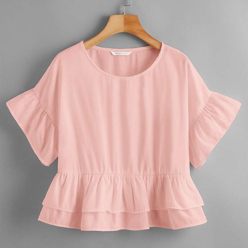 

Baby Pink Ruffle Blouse