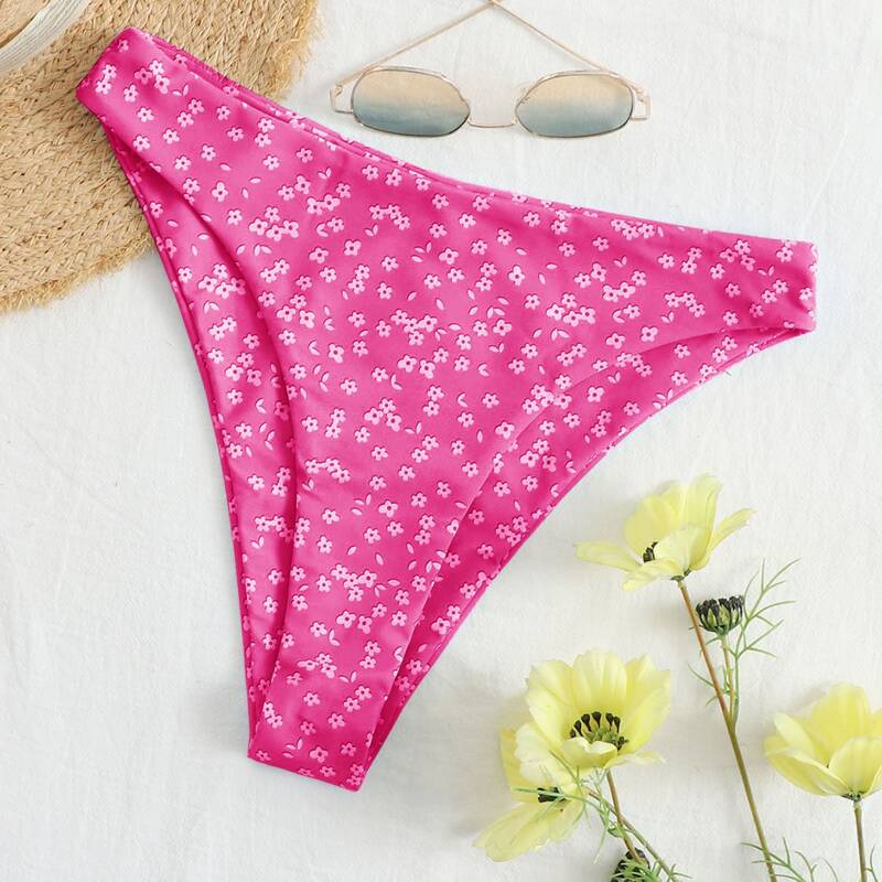 

Ditsy Floral Bikini Bottom, Pink