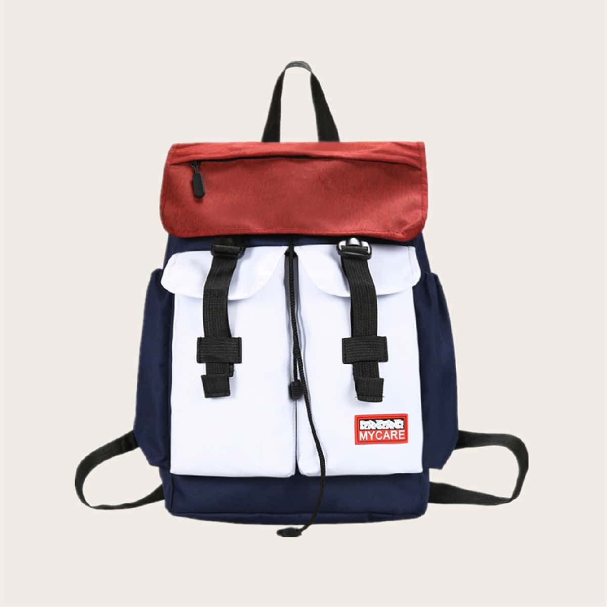 

Guys Colorblock Flap Backpack, Multicolor