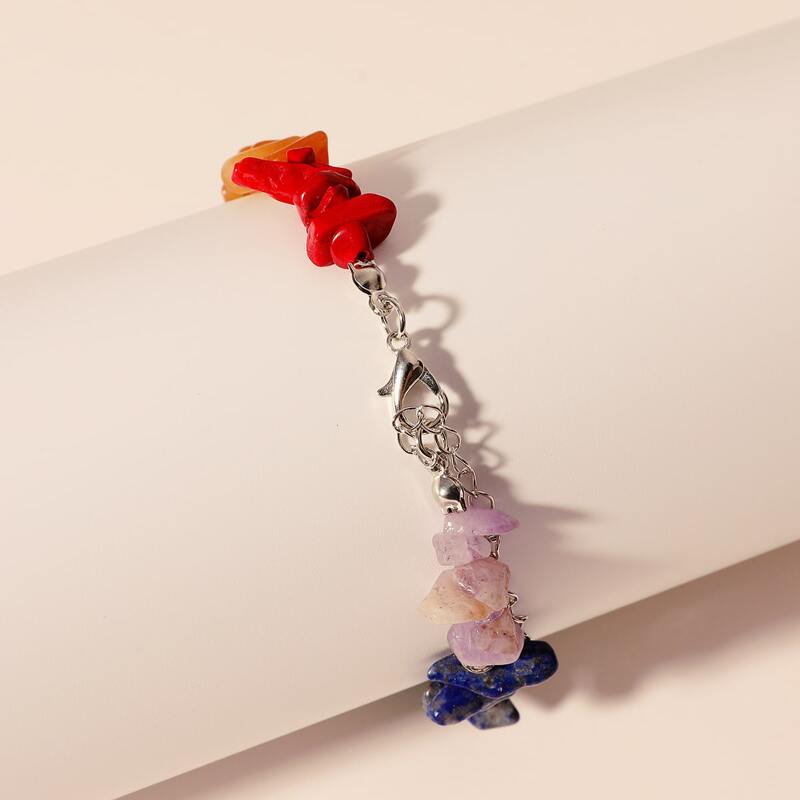 

Colorful Stone Beaded Bracelet, Multicolor