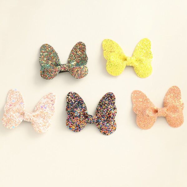 

5pcs Toddler Girls Bow Hair Clip, Multicolor
