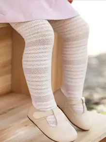 嬰兒條紋圖案連褲襪長襪