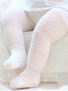 嬰兒條紋圖案連褲襪長襪