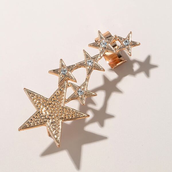 

Rhinestone Star Ear Cuff, Gold