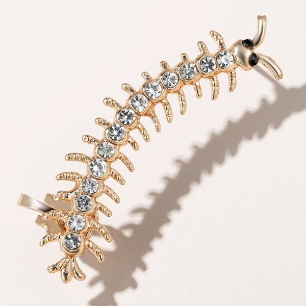 

Rhinestone Decor Ear Cuff, Gold