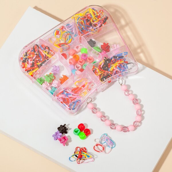 

400pcs Toddler Girls Simple Hair Accessory, Multicolor