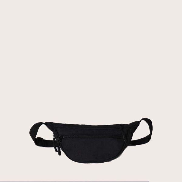 

Men Minimalist Fanny Pack, Black