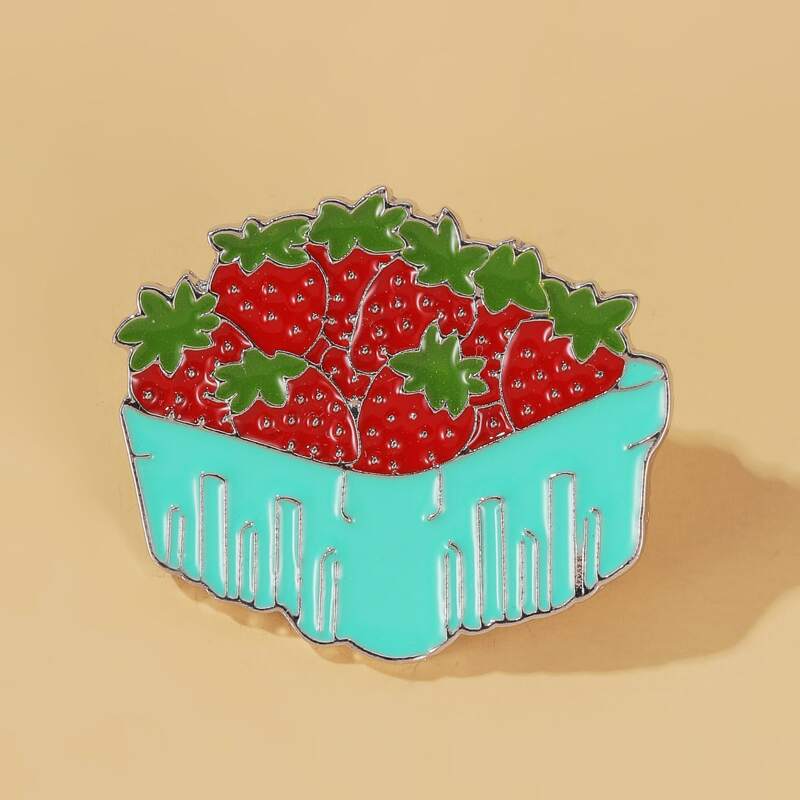 

Fruit Design Brooch, Multicolor