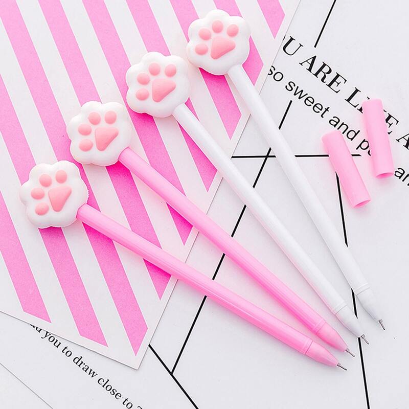 

4pcs Paw Gel Pen, Black