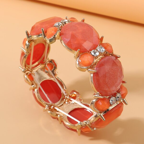 

Rhinestone Decor Bracelet, Red