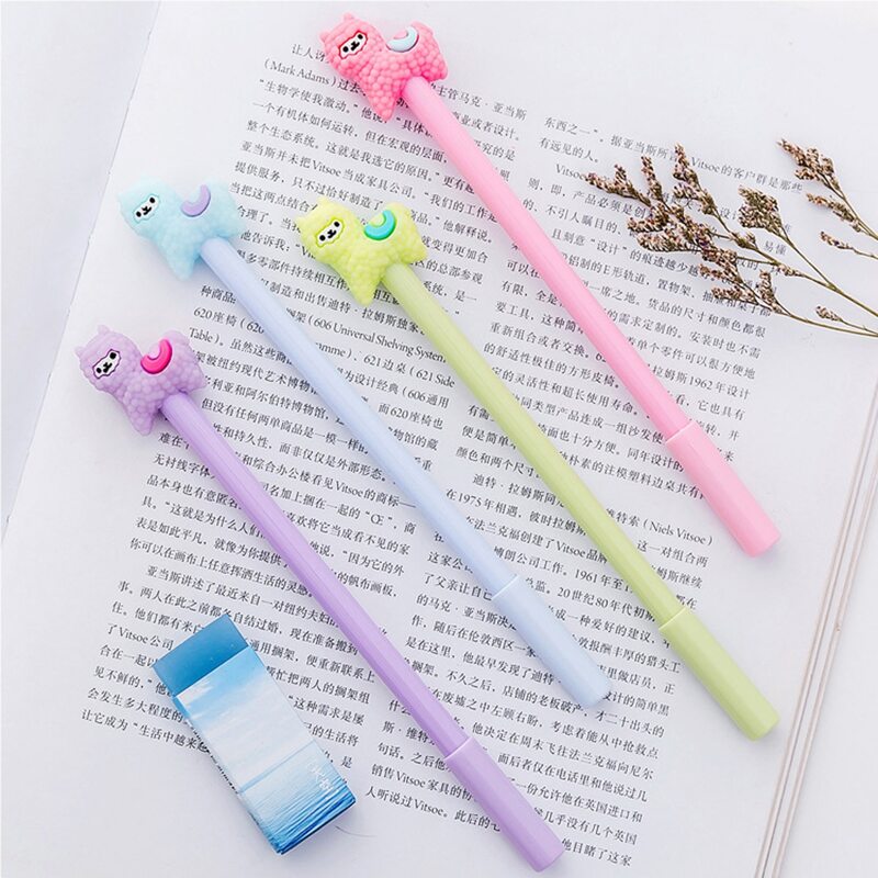 

4pcs Alpaca Gel Pen, Black