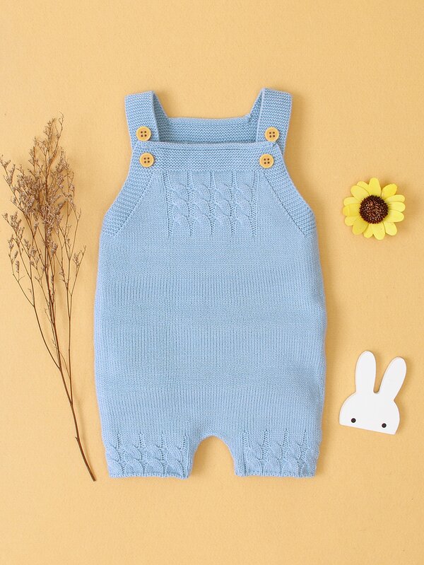 baby boy cable knit romper