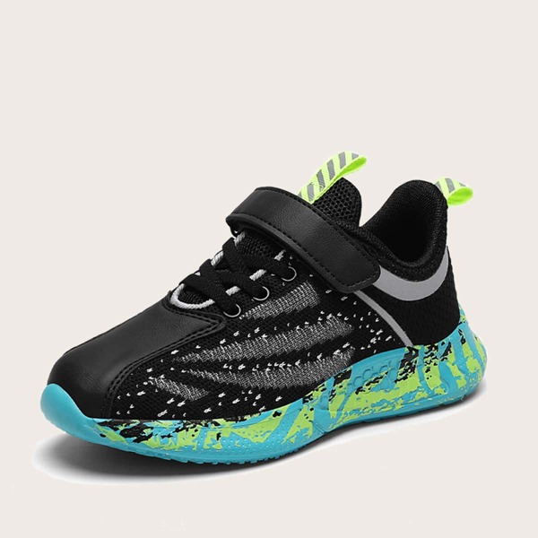 

Кроссовки на шнурках для мальчиков, Чёрный