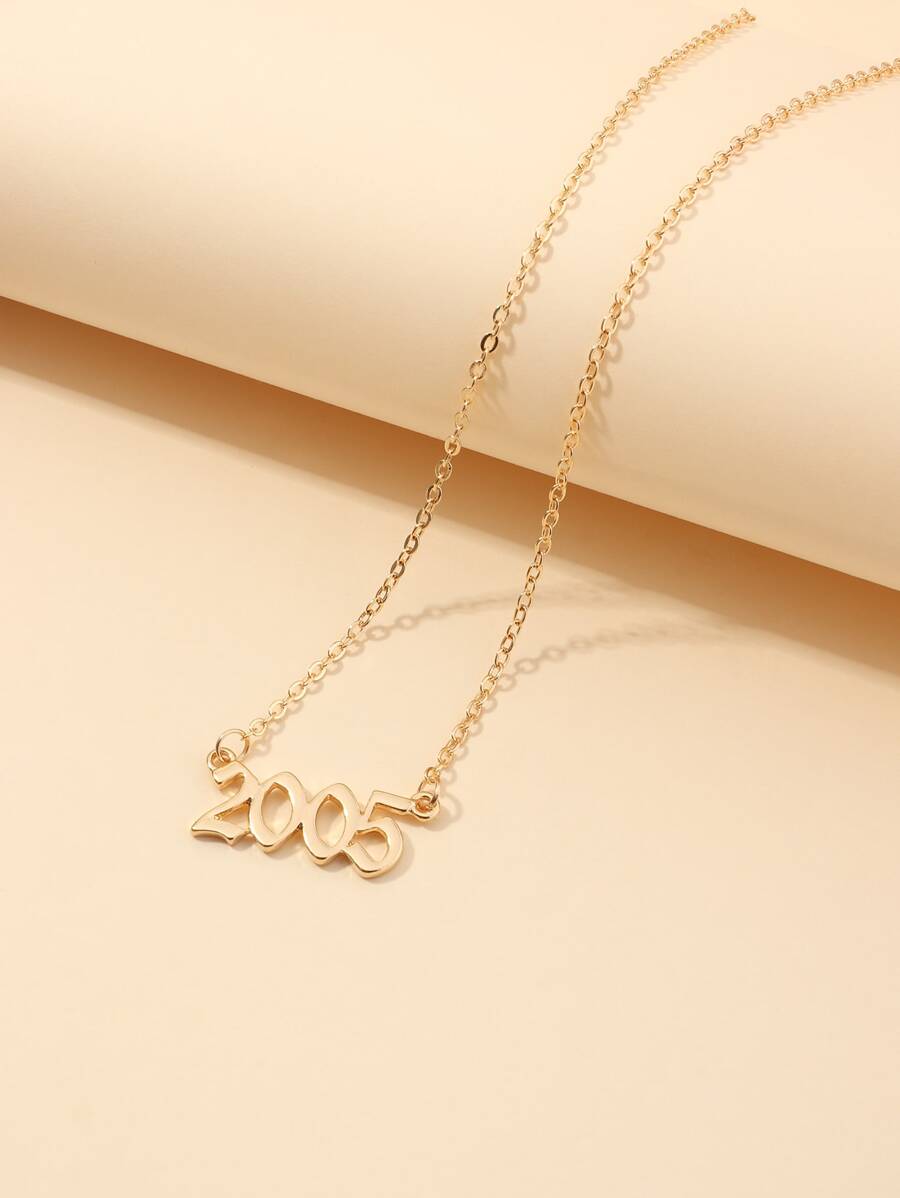 Vòng cổ số quyến rũ - Vàng - Xem 1