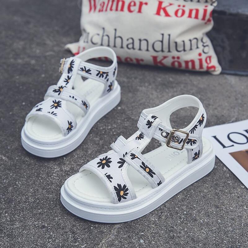 

Daisy Ankle Strap Midform Sandals, White