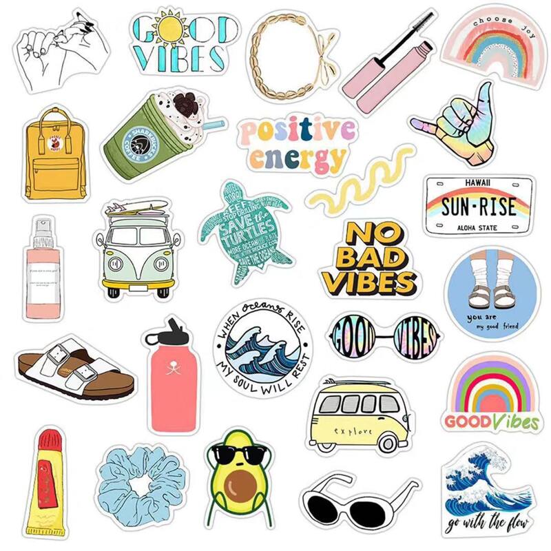

35pcs Mixed Pattern Sticker, Multicolor