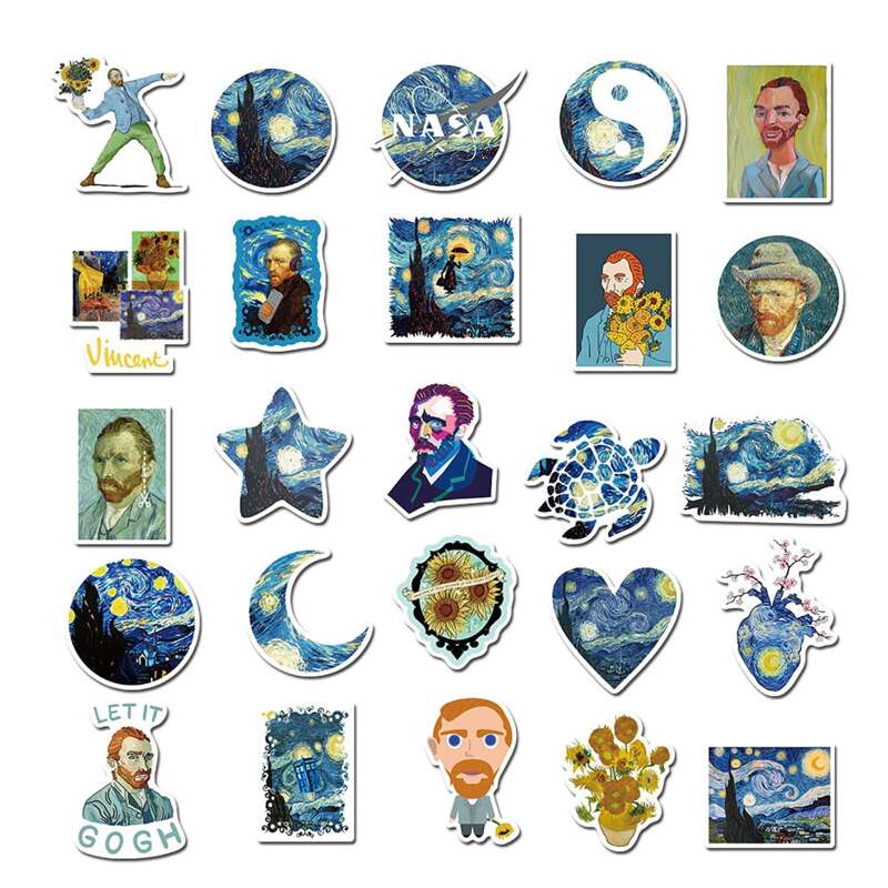 

40pcs Starry Sky Sticker, Multicolor